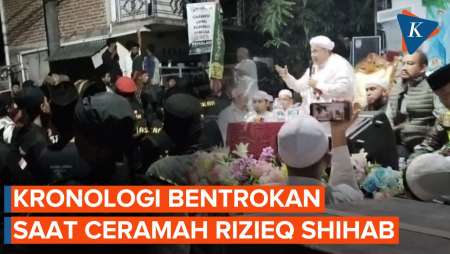 Kronologi Bentrokan Saat Ceramah Rizieq Shihab di Pemalang
