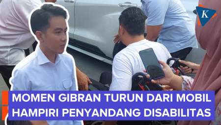 Momen Gibran Turun dari Mobil untuk Temui Penyandang Disabilitas Saat Kunker di Solo