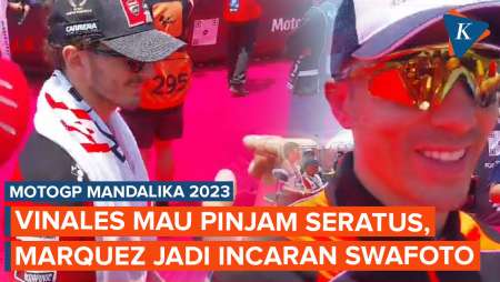 Pebalap MotoGP Sapa Fans, Vinales: Boleh Pinjam Seratus?