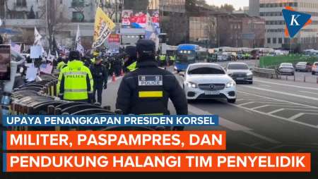 Momen Militer Korsel Berupaya Halangi Penangkapan Presiden Yoon