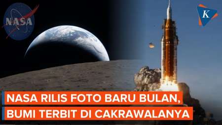 Penampakan Bumi Terbit di Cakrawala Bulan dalam Foto Terbaru Misi Artemis II NASA