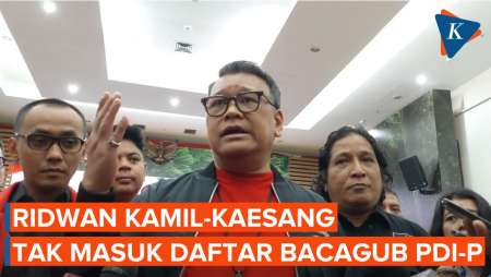 PDI-P Belum Pertimbangkan Usung Ridwan Kamil-Kaesang pada Pilkada Jakarta 2024