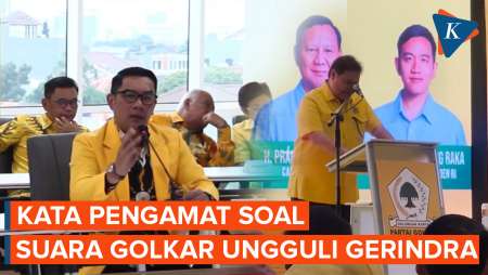 Golkar Ungguli Gerindra Versi 