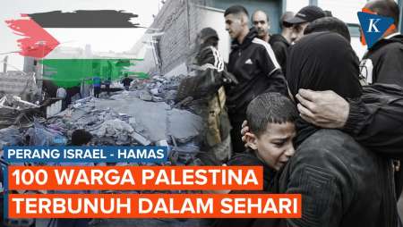 Israel Membunuh sekitar 100 Warga Palestina dalam Satu Hari