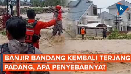 Banjir Bandang Kembali Terjang Padang, Tanggul Belum Setahun Diperbaiki Jebol Lagi