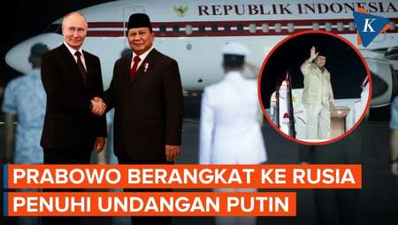 Momen Prabowo Tinggalkan Singapura Menuju Rusia, Hadiri Undangan Putin
