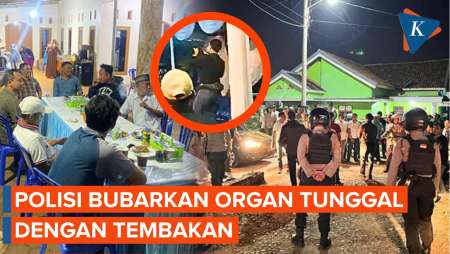 Detik-detik Polisi di Lampung Lepas Tembakan Saat Bubarkan Organ Tunggal