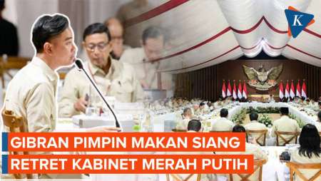 Momen Gibran Pimpin Makan Siang Kabinet, Ala Militer!