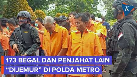 Tampang Begal dan Curanmor di bodetabek Dipajang Polda Metro