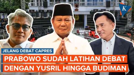 Jelang Debat Capres, Prabowo Latihan dengan Yusril dan Budiman Sudjatmiko