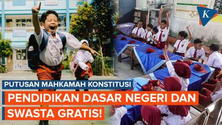 Sah! MK Perintahkan Negara Gratiskan Pendidikan SD-SMP Negeri dan Swasta