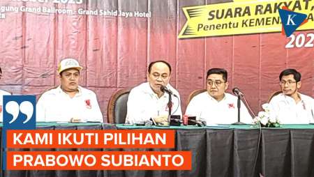 Projo Tegak Lurus dengan Prabowo Subianto soal Pilihan Cawapres