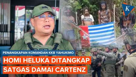 Komandan KKB Yahukimo Homi Heluka Diringkus Satgas Damai Cartenz