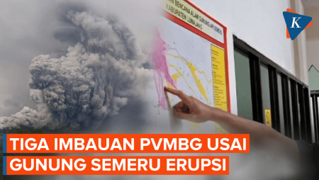 Gunung Semeru Berstatus Awas Usai Erupsi, Ini Tiga Imbauan PVMBG