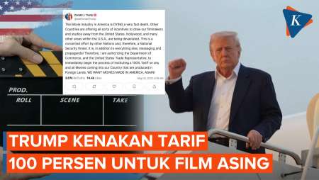 Perang Dagang Meluas, Trump Terapkan Tarif 100 Persen untuk Film Asing