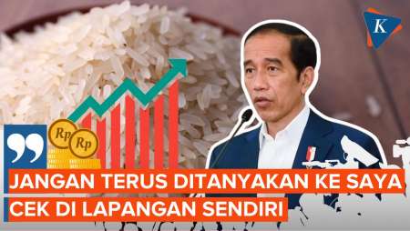 Jokowi Minta Tidak Terus-terusan Ditanya soal Kenaikan Harga Beras