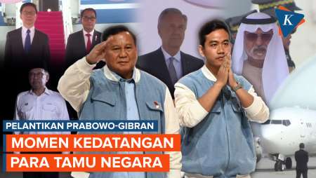 Momen Tamu Negara Tiba di Jakarta Jelang Pelantikan Prabowo-Gibran