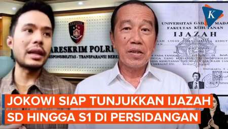 Jokowi Siap Tunjukkan Ijazah SD Hingga S1 Di Persidangan