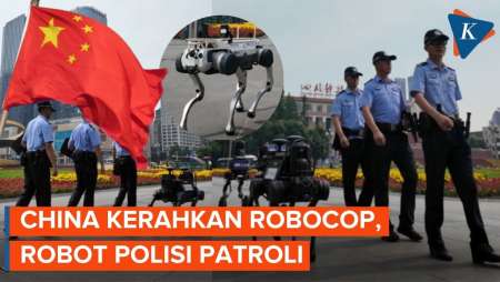 Kota Chengdu di China Tugaskan Robot Polisi Patroli di Jalanan