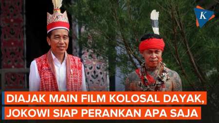 Diajak Panglima Jilah Main Film Kolosal Dayak, Jokowi: Jadi Figuran Siap