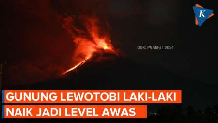 Status Gunung Lewotobi Laki-laki di Flores Naik ke Level Awas, Warga Diminta Tinggalkan Desa!