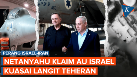 Kunjungi Pilot Israel, Netanyahu Klaim Angkatan Udaranya Kuasai Langit Teheran