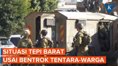 Tentara Israel Bersenjata Lengkap Awasi Tepi Barat Usai Bentrok dengan Warga