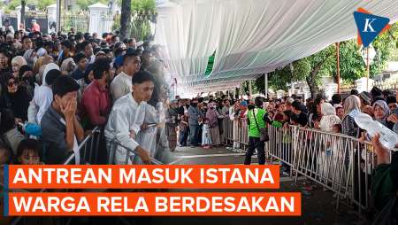 Ramainya Antrean Halalbihalal Di Istana Presiden