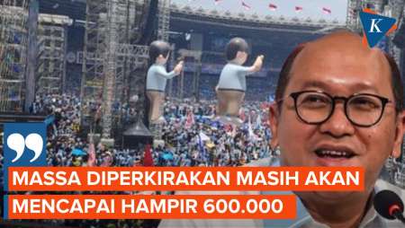 TKN Prabowo-Gibran Perkirakan Total Warga Hadiri Kampanye Hampir 600.000 Orang