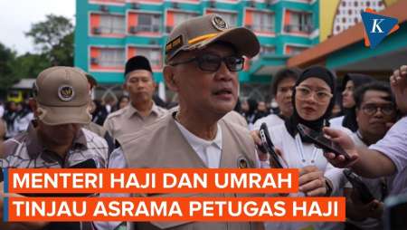 Menteri Haji Dan Umrah Tinjau Asrama Petugas, Tanya Katering Hingga Kesehatan Calon Petugas Haji