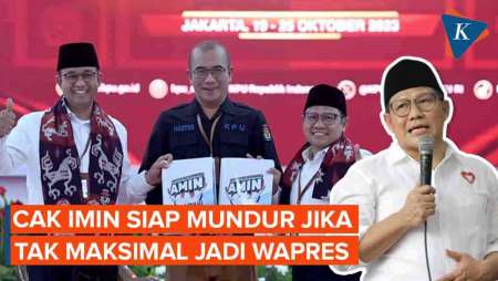 Jika Tak Maksimal Jadi Wapres, Cak Imin Siap Mundur