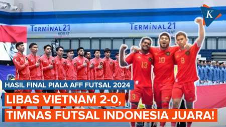 Libas Vietnam 2-0, Timnas Futsal Indonesia Juara Piala AFF Futsal 2024!