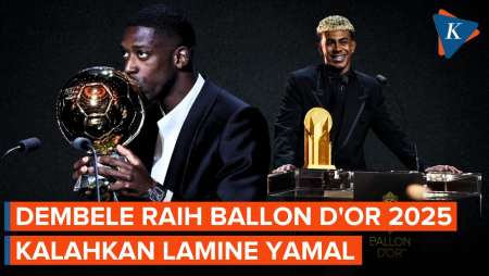 Ousmane Dembele Raih Ballon d'Or 2025, Kalahkan Lamine Yamal