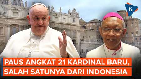 Paus Fransiskus Umumkan 21 Kardinal Baru Seluruh Dunia, Ada 1 dari Indonesia