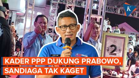 Saat Kader PPP Dukung Prabowo-Gibran tapi Sandiaga Tidak Kaget 