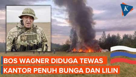 Bunga dan Lilin di Depan Kantor Wagner Usai Kabar Dugaan Tewasnya Prigozhin