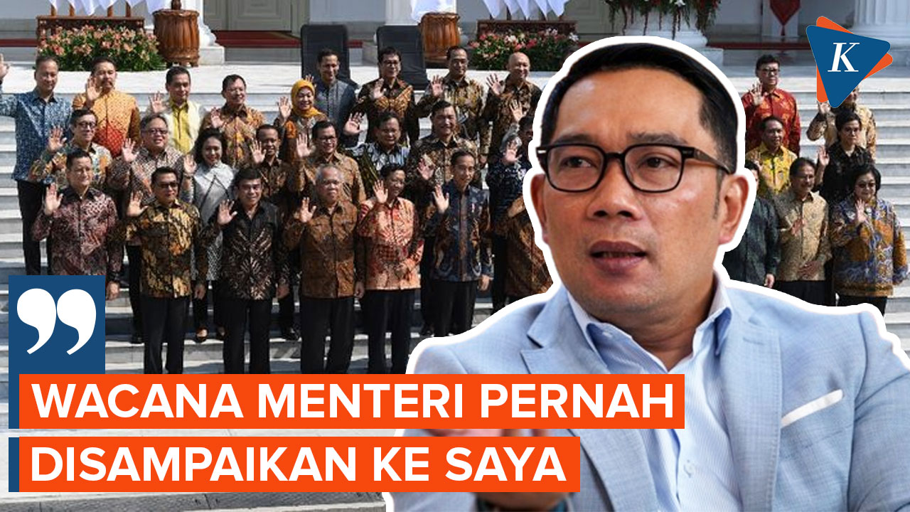 Ridwan Kamil Ungkap Pernah Ditawari Kursi Menteri Kabinet Jokowi