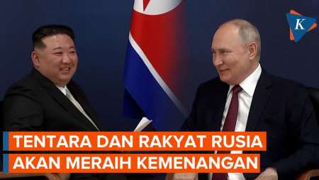 Puja-puji Kim Jong Un untuk Vladimir Putin dan Rusia