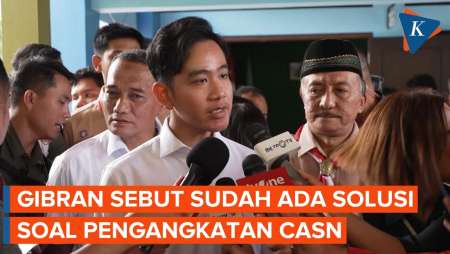 Soal Solusi Pengangkatan CASN, Gibran: Akan Di-update Pak Presiden