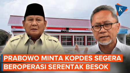 Prabowo Dua Kali Telepon Zulhas Minta Kopdes Beroperasi Serentak Besok