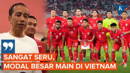 Timnas Indonesia Vs Vietnam Menang 1-0, Jokowi: Alhamdulillah Sangat Seru