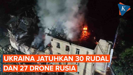 Ukraina Klaim Jatuhkan 30 Rudal dan 27 Drone Rusia