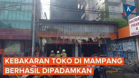 Kebakaran Toko Bingkai di Mampang Padam Setelah 16 Jam