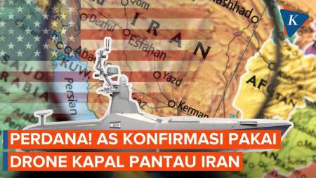 Perdana! AS Konfirmasi Gunakan Drone Kapal Untuk Pantau Iran