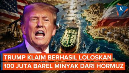 Trump Bongkar "Operasi Rahasia" di Selat Hormuz, 100 Juta Barel Minyak Berhasil Keluar?