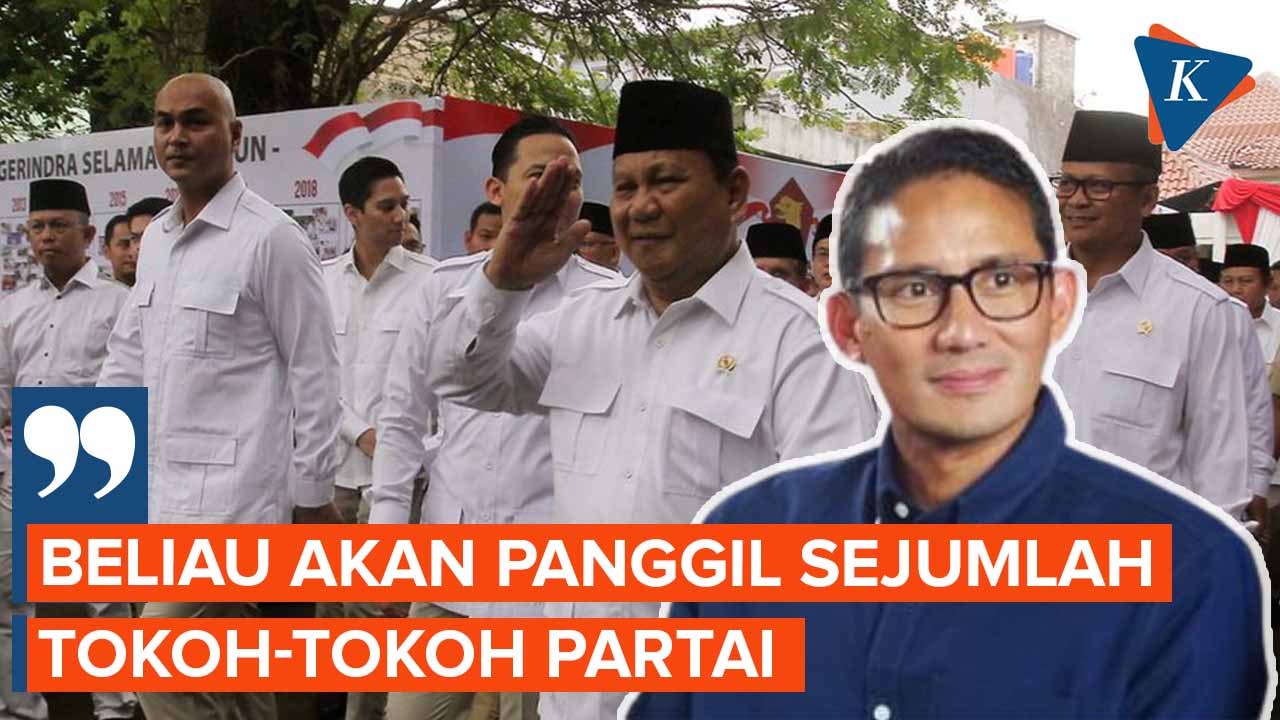 Prabowo Akan Panggil Sejumlah Pimpinan Gerindra