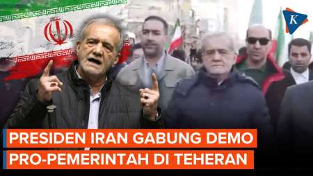 Presiden Iran Turun Ke Jalan, Gabung Massa Pro-Pemerintah Di Teheran