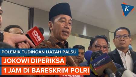 Jokowi Diperiksa 1 Jam di Bareskrim Polri, Jawab 22 Pertanyaan
