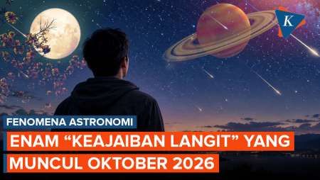 Sederet Fenomena Langit pada Oktober 2026, Saturnus Lebih Terang hingga Dua Hujan Meteor