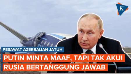 Putin Minta Maaf atas Jatuhnya Pesawat Azerbaijan, tapi Tak Akui Rusia Bertanggung Jawab